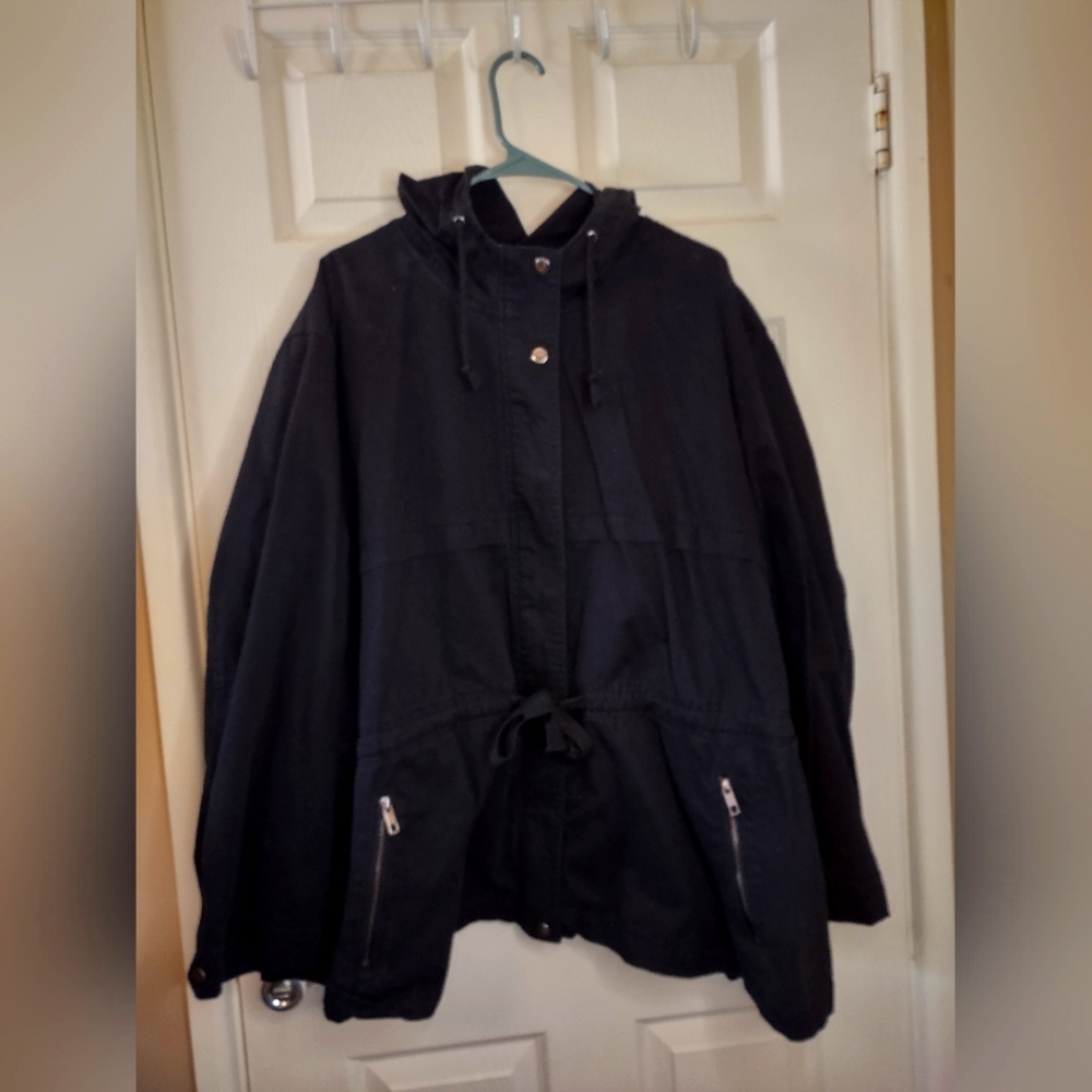 St. John's Bay Black Canvas Jacket